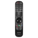 Savio RC-24, TV, Universal, IR Wireless, Drucktasten, Schwarz