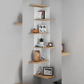 VCM Balos XL Wandregal 37 x 37 x 140 cm Braun