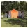 vidaXL Tipi Zelt mit Dach Grau/Orange