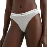 Tommy Hilfiger für Damen. UW0UW03835 Tanga mit Logo am Bund grau (S), Heimtextilien, Baumwolle