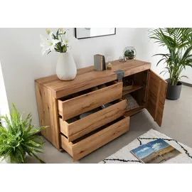 Massivmoebel24 Sideboard Wildeiche / Zerreiche 160x45x75 natur geölt NEW AMSTERDAM #10