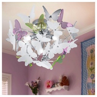 ETC Shop Deckenleuchte für Kinder Deckenlampe im Schmetterling Design,