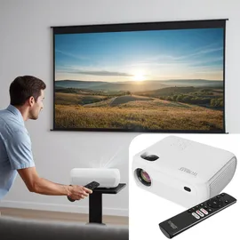 Technaxx Full-HD Beamer 1080p LED Weiss