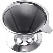 fortuneville Edelstahl Kaffeefilter für bis zu 4 Tassen