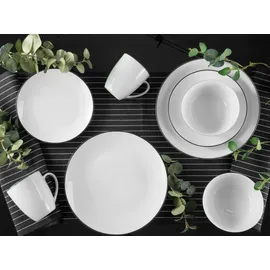 CreaTable CreaTable, Geschirrset, Luna Black Line 16 Stück)