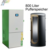 24 KW Pelletkessel Robin Wood mit PS 800 Liter Pufferspeicher Heizkessel Pellet