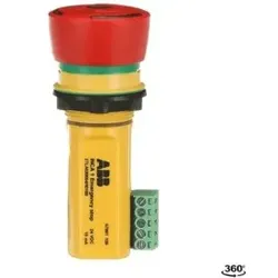 ABB INCA 1 Not-Halt-Taster für Einbau in Bedienfeld mit mechanischen Anschlüssen 2TLA030054R0100