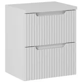 ROYAL24_MARKT Waschbeckenunterschrank - Nova White N BM101 - Waschbeckenunterschrank Weiß, 80,60,50 cm (Waschbeckenunterschrank, 2-St., Premium - Nova White N) Premium – Luxuriös – Elegant. weiß 50 cm