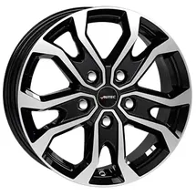 Autec Kiso 7,0 x 17 5 x 114,3 ET37 Schwarz poliert