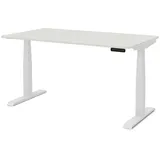 Assmann Electronic Kinderschreibtisch JUNIOR Curved 140 x 70 cm Metall weiß