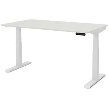 Assmann Electronic Kinderschreibtisch JUNIOR Curved 140 x 70 cm Metall weiß