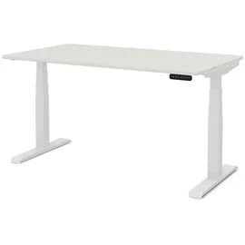 Assmann Electronic Kinderschreibtisch JUNIOR Curved 140 x 70 cm Metall weiß