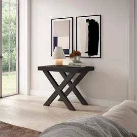 SKRAUT HOME Ausziehtisch 262 x 73 x 90 cm schwarz