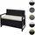 MCW MCW-F39 2er Sitzbank 120 x 60 x 85 cm Anthrazit