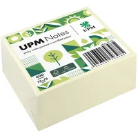 upm notes Haftnotizen doppelte Haftung gelb, 1 Würfel