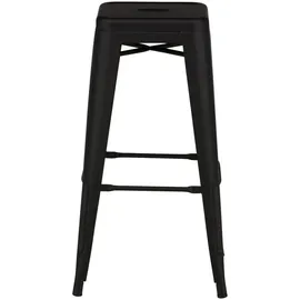 Livetastic Barhocker-Set, Schwarz, Metall, eckig, 43x76x43 cm, abwischbar, Stühle