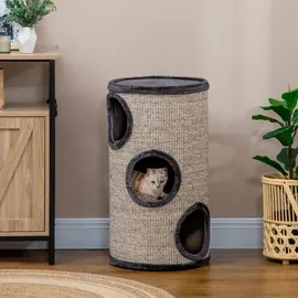 PawHut Kratztonne 70 cm Grau