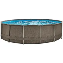 Summer Waves Active Frame Pool rund 457 x 106 cm braun