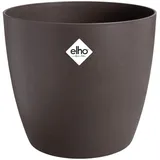 elho The Coffee Collection Rund 16 cm – Blumentopf für den Innenbereich – Hergestellt aus Kaffeesatz und recyceltem Kunststoff - Espresso Braun
