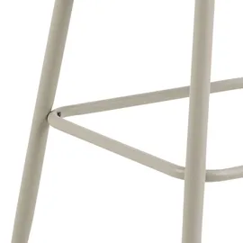 Actona Barhocker ELEANOR, beige, - grau - Stoffbezug - Stahlgestell