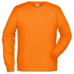 Herren Raglan Sweatshirt 8022, orange, Größe M - orange - M