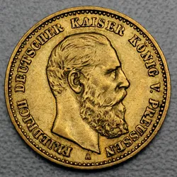Goldmünze 10 Mark Friedrich III. (Preußen)