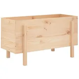 vidaXL Hochbeet 101x50x57 cm Massivholz Kiefer