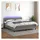 vidaXL Boxspringbett mit Matratze & LED Dunkelgrau 180x200 cm Stoff