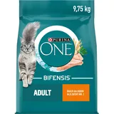 Purina 9,75kg Adult Huhn & Vollkorngetreide PURINA ONE Trockenfutter für Katzen