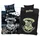 HARRY POTTER - Glow in the Dark, - Leuchtet im Dunkeln - Bettwäsche-Set mit Wendemotiv, 135x200 & 80x80 - Schwarz