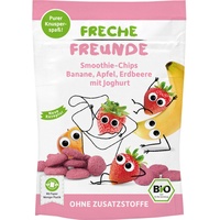 Erdbär Freche Freunde Kindersnack Smoothie-Chips Banane, Apfel, Erdbeere mit Joghurt, ab 3 Jahren