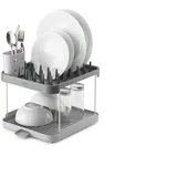 Joseph Joseph Duo Geschirr-Abtropfgestell grau auf zwei Ebenen,