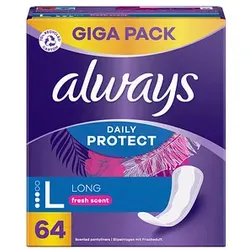 always Slipeinlagen Daily Protect Long, 64 St.