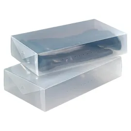 Wenko Aufbewahrungsbox für Stiefel 2er Set transparent