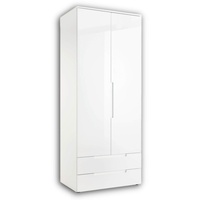 Kleiderschrank SPICE Weiß hochglanz 84 x 208 x 57 cm