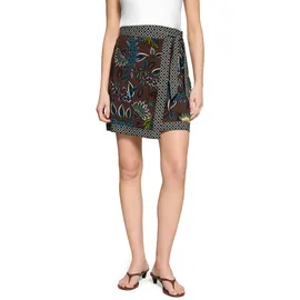 Zero Miniröckchen Damen Floral Braun/Petrol 40