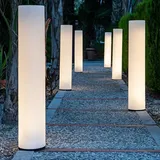 NEW GARDEN Zylindrische Stehlampe LED 100 cm 1 Stück weiß