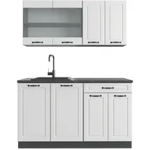 Vicco Küchenzeile R-Line 140 cm Anthrazit/Weiß