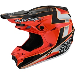 Troy Lee Designs SE5 Graph Motocross Helm, schwarz-rot, Größe S für Männer