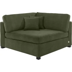 Sofa "Skara XXL", grün, B:130cm H:86cm T:130cm, 100% Polyester, GUIDO MARIA KRETSCHMER HOME & LIVING, Sofas, Sofa-Element, Eckelement zur individuellen Polstergarnitur-Gestaltung