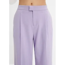 bonprix Bundfaltenhose Loose Fit Lila 42