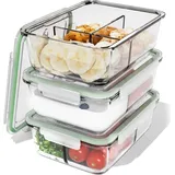 classbach 414021 Frischhaltedosen Meal Prep C-FHDM 4021 G, 3er-Set