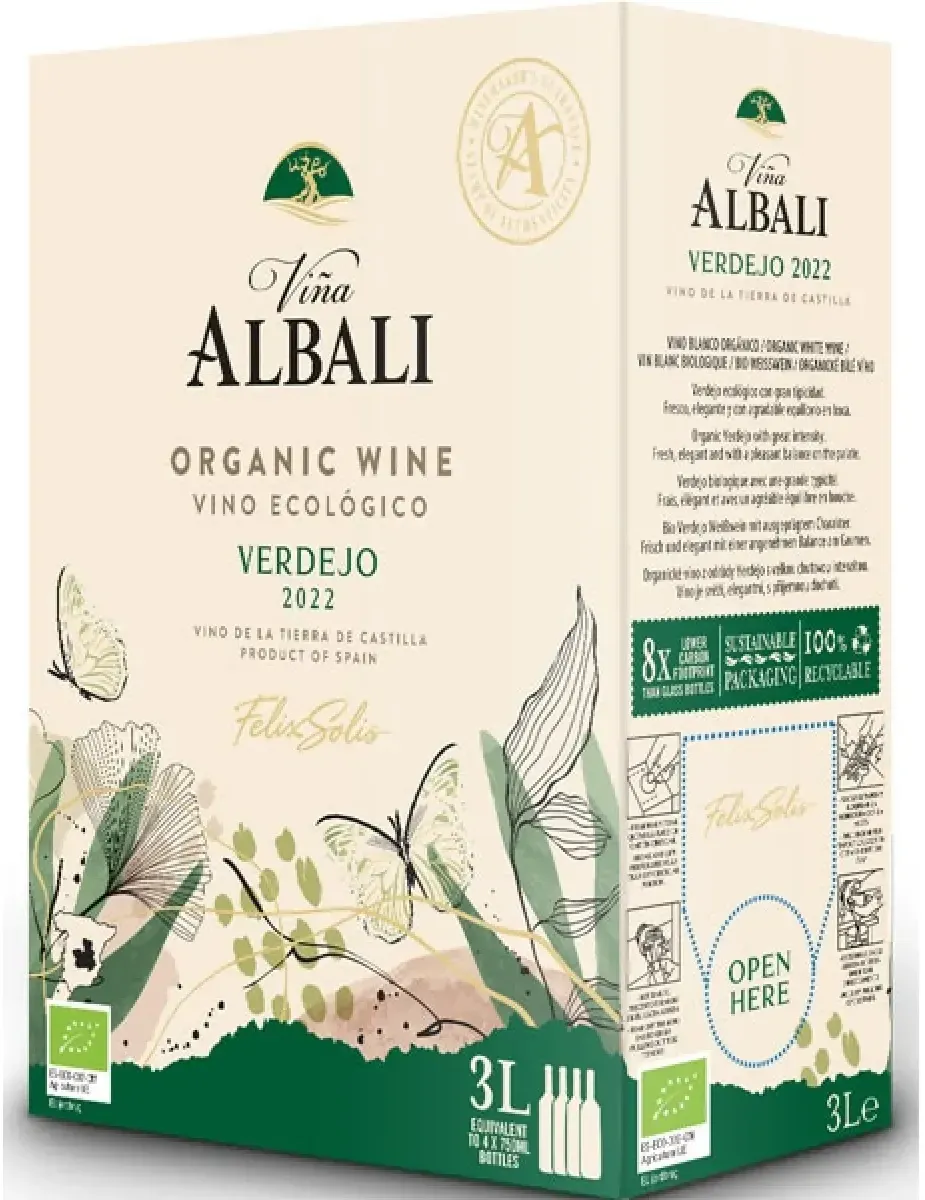 Felix Solis Vina Albali Verdejo Bio/Vegan Weißwein trocken Bag in Box 3 l | 2024