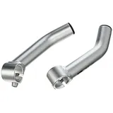 XLC Unisex – Erwachsene Zubehör Bar-Ends gebogen BE-A01, Silber, One Size