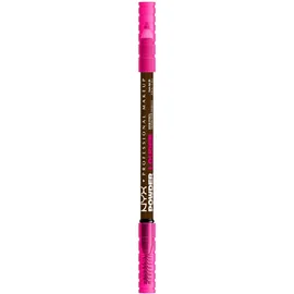 NYX Professional Makeup Powder Louder Brow Pencil, Mit voluminisierendem Mikrofiber für voller aussehende Augenbrauen, Vegane Formel, Farbton: Espresso
