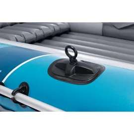 Intex Schlauchboot Excursion 4 Blau inkl. Pumpe und Alu-Paddel