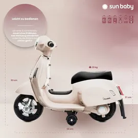 SUN BABY Vespa Kinderroller Elektroroller Weiß (Weiß)