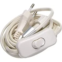 Kopp Euro-Verlängerung mit Schalter, 3 m weiß 146302091