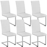 Tectake tectake® Schwingstuhl, gepolstert mit Kunstlederbezug, 41 x 52 x 99 cm