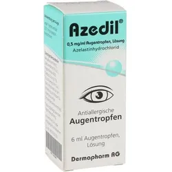 AZEDIL 0,5 mg/ml Augentropfen Lösung 6 ml